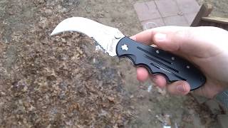 Jose Negron Custom Design Hawk Bill EDC Budget Pocket Knife Review [upl. by Teirtza]