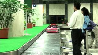 Baggage claim area at Shivaji Airport Bombay [upl. by Onairam]