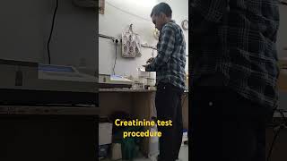 Creatinine test procedure  youtube medicalstudent shorts [upl. by Ahsietal189]