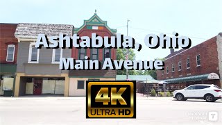 【4K】Ashtabula Ohio  Main Avenue  Day Walk [upl. by Jordanson]