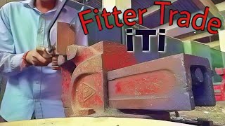 🛠️🔨Work of Fitter trade  Make a‘V’shape fitting job iti  inder kumar⚒️🔧 [upl. by Nevla880]