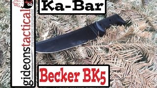 Kabar Becker BK5 Knife Review Bust Out the Magnum [upl. by Persons567]