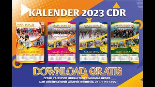 DOWNLOAD FILE DESAIN KALENDER 2023 CDR TANPA PASSWORD LINK ADA DI DESKRIPSI [upl. by Malet]