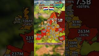 Europe if it had the same population density as The Netherlands  mapping europe netherlands [upl. by Aihsemot]