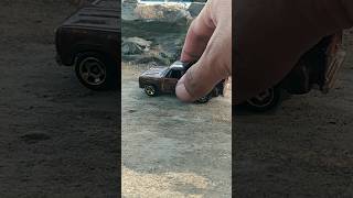 Dodge Lil Express Truck VS Racing Car diecast diorama hotwheels [upl. by Roath]