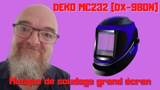 🛠 DEKO MC232 filtre DX980N Casque de soudure 🛠 [upl. by Eniad601]