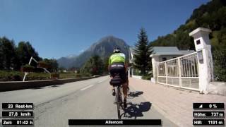 Indoor Cycling Training Alpe d’Huez Alpen  Frankreich  in full length Part 13 [upl. by Milore]