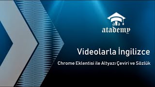 Chrome Eklentisi ile Altyazılı Videolardan Yabancı Dil Öğrenme [upl. by Stimson640]