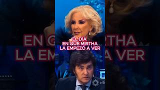 CUANDO MIRTHA LA EMPEZÓ A VER milei mileipresidente mesaza mirthalegrand [upl. by Arst]