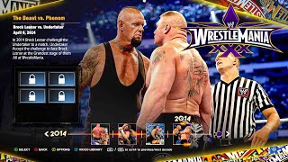 WWE 2K24 40 Years Of WrestleMania  All Showcase Matches [upl. by Haily]