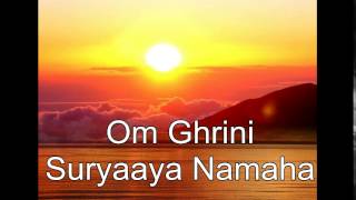 Sun mantraOm Ghrini Suryaaya Namaha  108x [upl. by Nylsoj381]