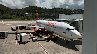 TRIP REPORT  Sunwing Airlines Boeing 737800  Elite plus  Montreal YUL to Montego Bay MBJ [upl. by Annazor]