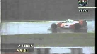 Senna Pilotando na Chuva  GP Espanha 1992  Treino Oficial de Sábado [upl. by Essy]