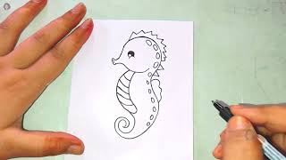 Seahorse Drawing [upl. by Nellak]