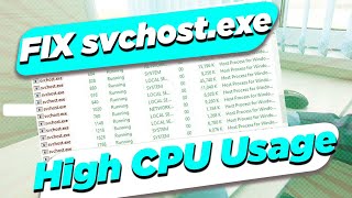 How to Fix svchostexe High CPU Usage in Windows 10 and 11 [upl. by Herr]