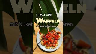 Lowcarb Waffeln aus unserem Pfannkuchen und Waffelteig 😋 lowcarb keto waffeln zuckerfrei [upl. by Ettenwad]