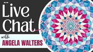 Quilting an EPP Quilt  Live Chat with Angela Walters [upl. by Nilat]