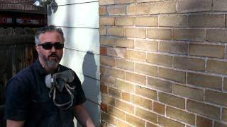 Brick repair How to remove and replace a single brick Edited [upl. by Aelrac]