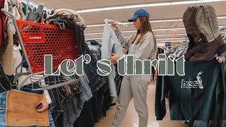 Thrift with me for Winter  Looney Tunes Levis Cowboy Boots Denim Jackets  Thrift Haul [upl. by Snah]