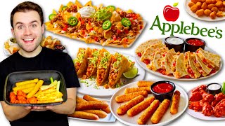 Trying Applebees ENTIRE APPETIZERS MENU Every Single Item [upl. by Naanac]