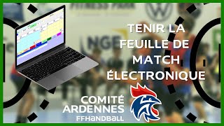 Tutoriel  Tenir la feuille de match électronique [upl. by Hadik]