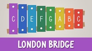 How to play London Bridge Is Falling Down on a Xylophone  Easy Songs  Tutorial [upl. by Nyrb]