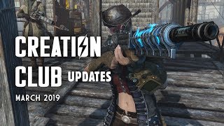 Creation Club Updates Gauss Rifle Flash Workshop Tile Pieces amp More  Fallout 4 [upl. by Rasure]