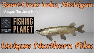 Fishing Planet Unique Northern Pike Guide 2020  SaintCroix Lake Michigan [upl. by Enial]