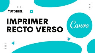 Comment imprimer en recto verso sur Canva [upl. by Evetta960]