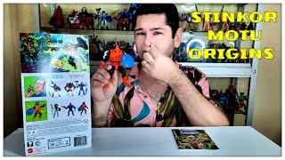 STINKOR MOTU ORIGINS REVIEW WAVE 6  MASTERS OF THE UNIVERSE [upl. by Ellirpa]