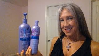 Shimmer Lights Shampoo amp Conditioner Review  It Does Tone Silver Hair [upl. by Rumilly]