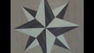 Tutoriel Rose des Vents Marqueterie [upl. by Pejsach922]