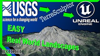 Make Realistic Landscapes in Unreal Engine for FREE USGS Earth Explorer to TerreSculptor Tutorial [upl. by Stanley]