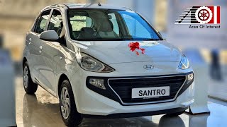 2020 Hyundai Santro BS6 AMT Auto  On Road Price List  Mileage  Features  Specs  Interior [upl. by Eslek]