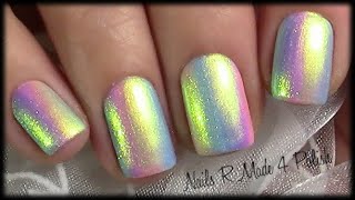 Rainbow Unicorn Nails with nail polish  Nageldesign Frühling Sommer mit Nagellack [upl. by Eitsirhc894]