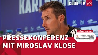 Die PK mit Christian Eichner amp Miroslav Klose  Karlsruher SC  1 FC Nürnberg 32 [upl. by Noak]