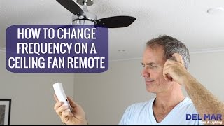 How To Change the Frequency On A Ceiling Fan Remote [upl. by Edrei]