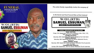 FINAL FUNERAL OF THE LATE W01RTD SAMUEL ESSUMAN MANKESSIM [upl. by Anitnelav]