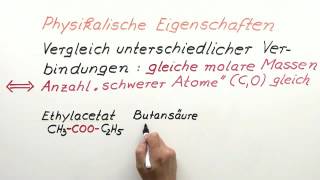 Ester – Eigenschaften und Verwendung  Chemie [upl. by Sakhuja]