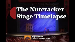 American Ballet Theatres The Nutcracker 2023 Set Timelapse in Segerstrom Hall [upl. by Kezer]