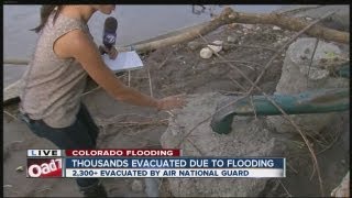 Flood wipes out Loveland bridge [upl. by Cyrill383]