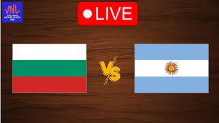 Live Bulgaria vs Argentina  FIVB Volleyball Nations League 2024  Live Play By Play Scoreboard [upl. by Maribel]