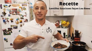 Recette Lentilles Saucisses revisité façon Lou Baou 🍽  Perugine  Patate Douce 🥣 [upl. by Eldoree]