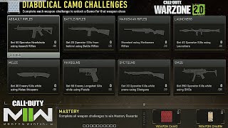 How To Complete All Diabolical Event Camo Challenges To Unlock New Mastery Rewards [upl. by Ytissac]