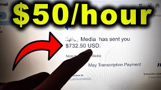 50HOUR with AI amp Transcription Jobs Online From Home Worldwide NO EXPERIENCE [upl. by Aneel236]