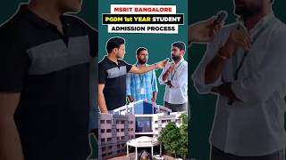 MSRIT Bangalore  PGDM Admission Process msrit msritpgdm msritbangalore mbapgdmsaathi [upl. by Anihcak]