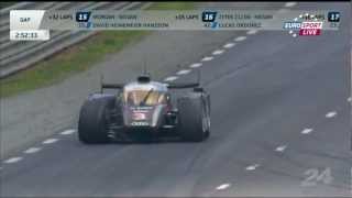 24h Le Mans 2012 2nd Crash Audi R18 Ultra 3 live [upl. by Sedruol]