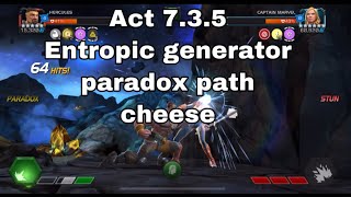 Hercules Cheese on 735 Entropic generator  paradox path  marvel contest of champions [upl. by Edlyn]