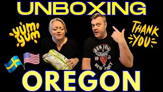 Swedish couple unbox Amazing gifts from Oregon [upl. by Haff]