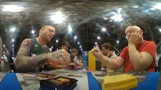 A 360° Look at Seahawks DE Cassius Marsh Playing Magic The Gathering at GPVegas [upl. by Kcirederf566]